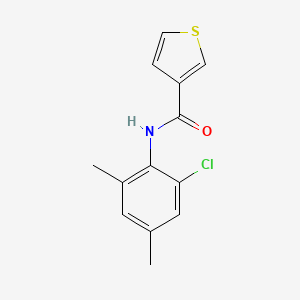 molecular formula C13H12ClNOS B7462042 N-(2-chloro-4,6-dimethylphenyl)thiophene-3-carboxamide 