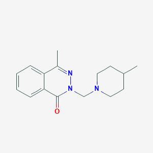 molecular formula C16H21N3O B7462088 4-Methyl-2-[(4-methylpiperidin-1-yl)methyl]phthalazin-1-one 
