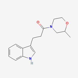 molecular formula C16H20N2O2 B7462099 3-(1H-indol-3-yl)-1-(2-methylmorpholin-4-yl)propan-1-one 