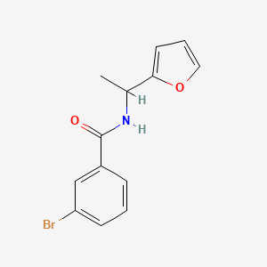 3-bromo-N-[1-(furan-2-yl)ethyl]benzamide