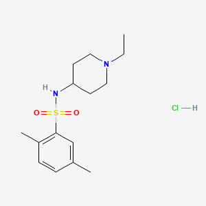 N-(1-ethylpiperidin-4-yl)-2,5-dimethylbenzenesulfonamide;hydrochloride