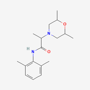 molecular formula C17H26N2O2 B7462340 2-(2,6-dimethylmorpholin-4-yl)-N-(2,6-dimethylphenyl)propanamide 