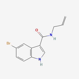 molecular formula C12H11BrN2O B7462410 5-bromo-N-prop-2-enyl-1H-indole-3-carboxamide 