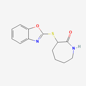 3-(1,3-Benzoxazol-2-ylsulfanyl)azepan-2-one