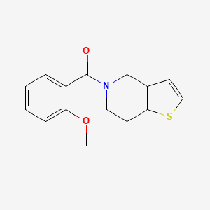 molecular formula C15H15NO2S B7462470 6,7-dihydro-4H-thieno[3,2-c]pyridin-5-yl-(2-methoxyphenyl)methanone 