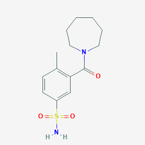 3-(Azepane-1-carbonyl)-4-methylbenzenesulfonamide