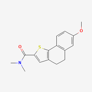 molecular formula C16H17NO2S B7462578 7-methoxy-N,N-dimethyl-4,5-dihydrobenzo[g][1]benzothiole-2-carboxamide 