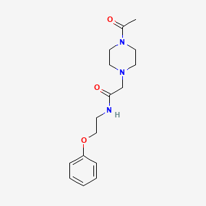 2-(4-acetylpiperazin-1-yl)-N-(2-phenoxyethyl)acetamide
