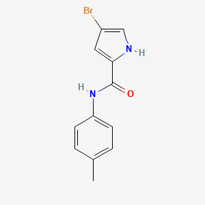molecular formula C12H11BrN2O B7462643 4-bromo-N-(4-methylphenyl)-1H-pyrrole-2-carboxamide 