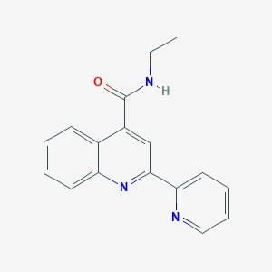 molecular formula C17H15N3O B7462802 N-ethyl-2-pyridin-2-ylquinoline-4-carboxamide 