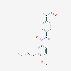 N-(4-acetamidophenyl)-3-(ethoxymethyl)-4-methoxybenzamide