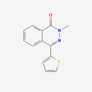 molecular formula C13H10N2OS B7462886 2-Methyl-4-thiophen-2-ylphthalazin-1-one 