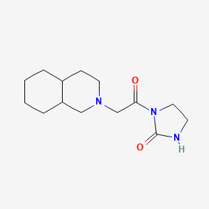molecular formula C14H23N3O2 B7462941 1-[2-(3,4,4a,5,6,7,8,8a-octahydro-1H-isoquinolin-2-yl)acetyl]imidazolidin-2-one 