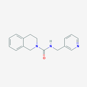 molecular formula C16H17N3O B7463024 N-(pyridin-3-ylmethyl)-3,4-dihydro-1H-isoquinoline-2-carboxamide 