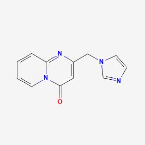 molecular formula C12H10N4O B7463267 2-(Imidazol-1-ylmethyl)pyrido[1,2-a]pyrimidin-4-one 