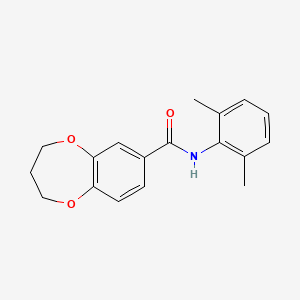 N-(2,6-dimethylphenyl)-3,4-dihydro-2H-1,5-benzodioxepine-7-carboxamide