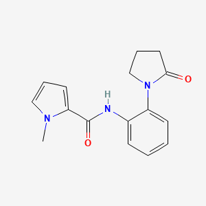 molecular formula C16H17N3O2 B7463313 1-methyl-N-[2-(2-oxopyrrolidin-1-yl)phenyl]pyrrole-2-carboxamide 