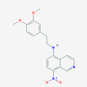 molecular formula C19H19N3O4 B7463342 N-[2-(3,4-dimethoxyphenyl)ethyl]-8-nitroisoquinolin-5-amine 