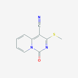 molecular formula C10H7N3OS B7463352 3-Methylsulfanyl-1-oxopyrido[1,2-c]pyrimidine-4-carbonitrile 