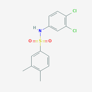 molecular formula C14H13Cl2NO2S B7463425 N-(3,4-dichlorophenyl)-3,4-dimethylbenzenesulfonamide 