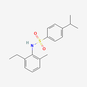 molecular formula C18H23NO2S B7463452 N-(2-ethyl-6-methylphenyl)-4-propan-2-ylbenzenesulfonamide 