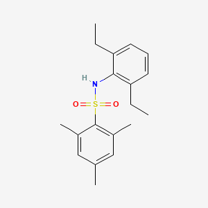 molecular formula C19H25NO2S B7463477 N-(2,6-diethylphenyl)-2,4,6-trimethylbenzenesulfonamide 