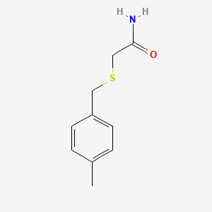 molecular formula C10H13NOS B7463482 2-[(4-Methylphenyl)methylsulfanyl]acetamide 
