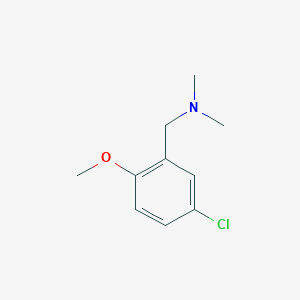 molecular formula C10H14ClNO B7463585 1-(5-chloro-2-methoxyphenyl)-N,N-dimethylmethanamine 