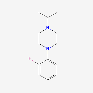 molecular formula C13H19FN2 B7463599 1-(2-Fluorophenyl)-4-propan-2-ylpiperazine 
