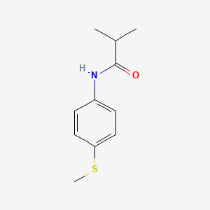 2-methyl-N-(4-methylsulfanylphenyl)propanamide