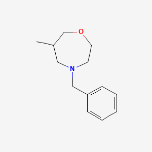 molecular formula C13H19NO B7463630 4-Benzyl-6-methyl-1,4-oxazepane 