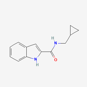 molecular formula C13H14N2O B7463677 N-(环丙基甲基)-1H-吲哚-2-甲酰胺 