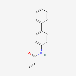 molecular formula C15H13NO B7463741 N-(4-phenylphenyl)prop-2-enamide 