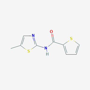 molecular formula C9H8N2OS2 B7463755 N-(5-Methylthiazole-2-yl)-2-thiophenecarboxamide 