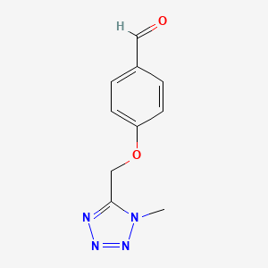 molecular formula C10H10N4O2 B7463780 4-(1-Methyl-1H-tetrazol-5-ylmethoxy)-benzaldehyde 