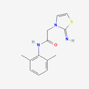 molecular formula C13H15N3OS B7463786 N-(2,6-dimethylphenyl)-2-(2-imino-1,3-thiazol-3-yl)acetamide 