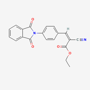 molecular formula C20H14N2O4 B7463848 ethyl (2Z)-2-cyano-3-[4-(1,3-dioxo-1,3-dihydro-2H-isoindol-2-yl)phenyl]acrylate 