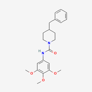 molecular formula C22H28N2O4 B7463860 4-benzyl-N-(3,4,5-trimethoxyphenyl)piperidine-1-carboxamide 