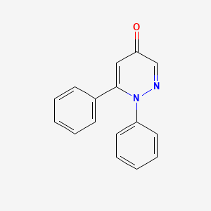 molecular formula C16H12N2O B7463985 1,6-Diphenylpyridazin-4-one 