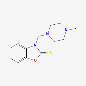 3-[(4-Methylpiperazin-1-yl)methyl]-1,3-benzoxazole-2-thione
