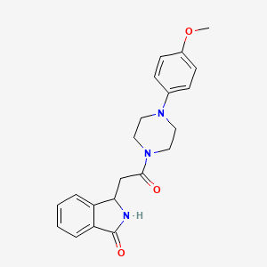 molecular formula C21H23N3O3 B7464000 3-{2-[4-(4-methoxyphenyl)piperazin-1-yl]-2-oxoethyl}-2,3-dihydro-1H-isoindol-1-one 