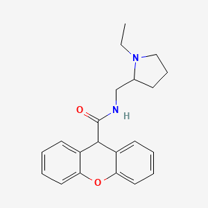 N-[(1-ethylpyrrolidin-2-yl)methyl]-9H-xanthene-9-carboxamide
