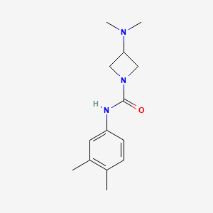 molecular formula C14H21N3O B7464016 3-(dimethylamino)-N-(3,4-dimethylphenyl)azetidine-1-carboxamide 