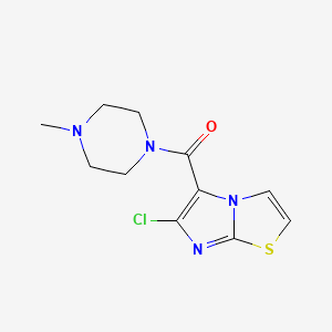 (6-Chloroimidazo[2,1-b][1,3]thiazol-5-yl)-(4-methylpiperazin-1-yl)methanone