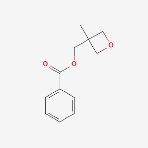molecular formula C12H14O3 B7464038 Benzoic acid 3-methyloxetane-3-ylmethyl ester 