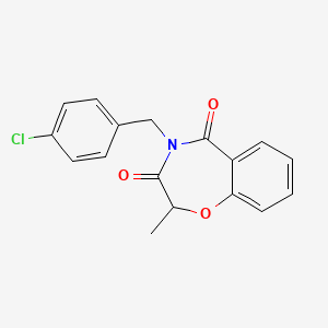 4-(4-chlorobenzyl)-2-methyl-1,4-benzoxazepine-3,5(2H,4H)-dione