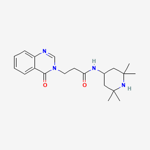 3-(4-oxoquinazolin-3(4H)-yl)-N-(2,2,6,6-tetramethylpiperidin-4-yl)propanamide