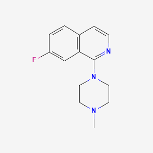 molecular formula C14H16FN3 B7464171 7-Fluoro-1-(4-methylpiperazin-1-yl)isoquinoline 