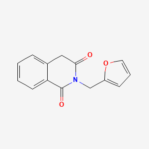 molecular formula C14H11NO3 B7464176 2-(furan-2-ylmethyl)-4H-isoquinoline-1,3-dione 