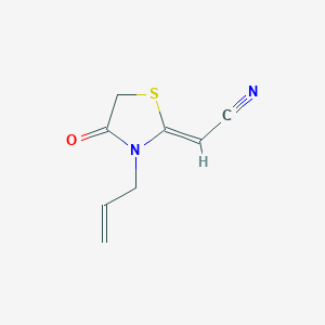 (2Z)-2-(4-oxo-3-prop-2-enyl-1,3-thiazolidin-2-ylidene)acetonitrile